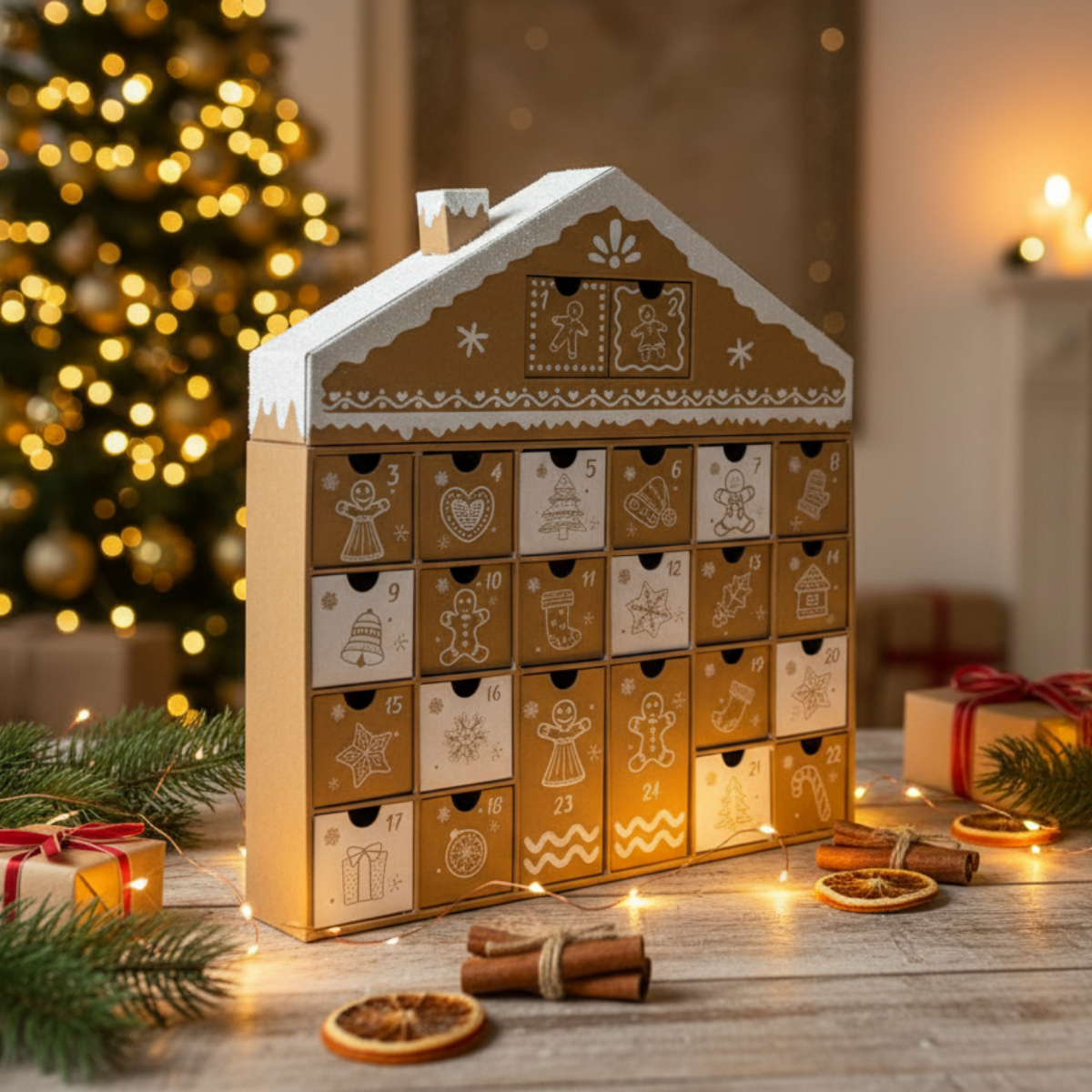 Kalendář ve tvaru domku